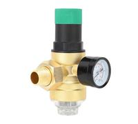 Akozon High Performance Brass Water Pressure Regulating Valve with G1/2 DN15 Water Pressure Reducer and Less Steel Mesh Filter