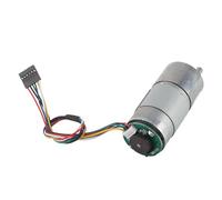 Akozon High Performance Torsion Gear Motor with Encoder for Smart Devices, 12/24V, 500 RPM Speed Reduction Motor for Applications (24V, speed 100)