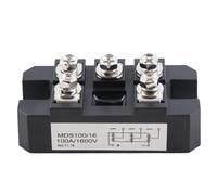 Akozon High Power MDS100A Black Three Phase Diode Bridge Rectifier, 100A Amp 1600V, with Stable Performance for Power Supply Conversion