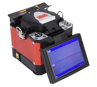 Akozon High Precise Automatic Fiber Fusion Splicer Cleaver Kit for FTTH Telecommunications (UK Plug)