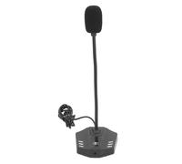 Akozon Home Desktop Gooseneck Wired Microphone System USB Computer Microphone Desktop Condenser PC Laptop Mic with Gooseneck Design Mute Button Indicator Light Noise Canceling