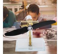 Akozon Hot Stirling Engine Model Aircraft Propeller Science Experiment Toy - Educational Science Kits & Toys - Physics Teaching Model