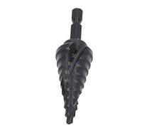 Akozon HSS Step Drill Bit 4 20mm 9 Steps Hex Shank Spiral Pagoda Hole Reamer for Metal Wood Plastic Chip Evacuation M2 High Speed Steel (10 Steps(4-22mm))