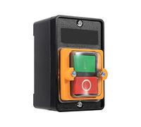 Akozon Industrial Push Button Start/Stop Machine Switch - AC 220V/380V 10A, Emergency Stop Switch, On/Off for Router Table