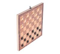 Akozon Item Title 3 In 1 Portable Wooden Chess Set Folding Board For Family And Party Activities 34X34Cm Key Words Game Travel Gamefeatures For Craftsmanship Made From (34 * 34cm)