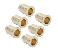 Akozon Item Title 6 Pcs Iron Electric Guitar String Ferrules Replacement S For Enhanced Sound Silver Key Words Accessories Mounting Parts Set Hardware Through Body Ferrul (Gold)