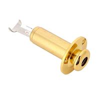 Akozon Item Title Metal 6 35Mm 1 4 Output Jack Socket For Acoustic Electric Guitar Gold Finishkey Words Endpin End Pin Jackfeatures Constructed From Excepti (Gold)