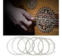 Akozon Item Title Oud String Set Clear Nylon Silver Plated Copper Alloy 12 Strings Replacement Accessory For Loverskey Words Quality Stringsfeatures Crafted From Material (11strings)