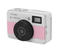 Akozon Keychain Camera 4K 68MP Digital Camera with 1.47in Flip Screen Fill Light Portable Selfie Camcorder Student Travel (Pink)