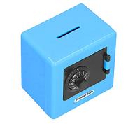 Akozon Kids Bank Coin Storage Case- Children's Safe Simulation with Coded Lock, Mini Money Saving Box for Coin Cash Storage (Blue)