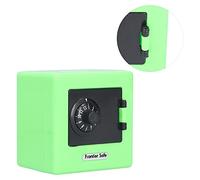 Akozon Kids Bank Coin Storage Case- Children's Safe Simulation with Coded Lock, Mini Money Saving Box for Coin Cash Storage (Green)