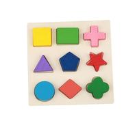 Akozon Kids E Onal Wooden Geometric Block Puzzle - Early Learning Tool for Shape and Color Recognition (One in one)