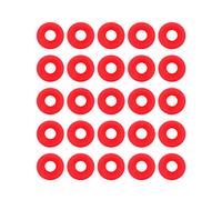 Akozon Kilner Bottles Seals, 25Pcs Water Bottle Lid Seal, Silicone Rubber Gaskets Washer, Red Grolsch for Swing Flip Top Washers Jar Seals Bottle Home Brew Beer Soda Sealing Canning Regular Mouth