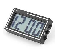 Akozon Large Lcd Digital Clock For Auto Dashboard Time Date Display With Self Adhesive Bracket