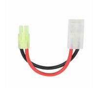 Akozon Large Tamiya Female to Mini Tamiya Male Adapter Cable, 13cm Long with 16 AWG HeavyDuty Wire and Silicone Jacket (Otamiya's reign) (Ota Miyamoto to Ota Miyamoto)