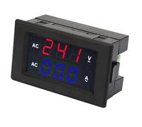 Akozon Led Digital Ac Voltmeter Ampere Meter 100 300V 0 10A With Split Transformer Dual Display Red Blue (Red Blue)