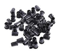 LED Diodes Holder, Akozon 50Pcs Lamp Socket Diode Holder Plastic Black Clip Bezel Mount Useful Light Diode Holder Clip (5mm)