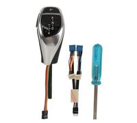 Akozon Led Shift Knob, Gear Indicator, One Click Start Button | Thumb Type Transmission Lever, Low Light Gear Display, Replacement for X3 E83 2004-2010, Left-hand Drive