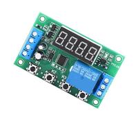 Akozon LED Timer Relay Module for Automation Control - Adjustable Digital Timer Switch for Solenoid Valves, Water Pumps, Motors & Ligng Applications (12V)