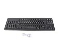Akozon Left-Handed Ergonomic Full-Size Keyboard with Dual USB - 109 Keys Designed for Comfort, Efficiency, and Versatility for Your Computer or Laptop