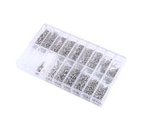 Akozon Less Steel Eyeglass and Sunglass Screws Repair Kit Assorted Small Tiny Nuts Washers