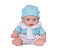 Akozon Lifelike 8-Inch Baby Doll Full Body Newborn Baby Doll Simulation for Imaginative Play - Realistic Features & Soft Body (Q8G-009 Orchid wrinkle coat)