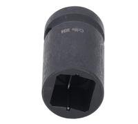 Akozon M24 Square Tap Socket 1/2 Inch Female Square Hole Drive Socket for Hex Electric Spanner, M24 Tap 1/2 Inch Female Hole Drive Chrome Molybdenum Steel