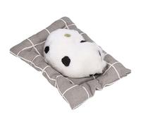 Akozon Make Sound Sleeping Dog Plush Toy with Cushion - Cute Simulation Dog Doll for, Home Décor, and Fun Barking Sound (Type 2)