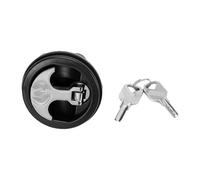 Akozon Marine Grade T Handle Latch Lock with Keys, Stainless Steel and Nylon Flush Mount Compression Locking Latch for Boat Deck, RV Compartment, Dock Box