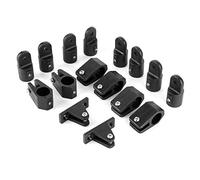 Akozon Marine Hardware Accessories Set 16pcs Boat Deck Hinge Jaw Slide Eye End Nylon Fittings 22mm Pipe or Tube - Boats and Yachts