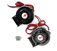 Akozon Marine Windlass Foot Switch, 12V/24V Pair with Safety Cover | Boat Winch, ABS Housing, 12V or 24V DC Use, Covered Up and Down Controls, Mounting Screws Included