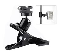 Akozon Metal Photo Studio Backdrop Clamp With Ball Head Cold Shoe Bracket 1 4 Thread