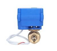 Akozon Mini Electric Ball Valve Brass - DC12V 3 Wire Motorized Control for Hydraulic Equipment, Quick Open/Close in 3-5 Seconds, IP67 Protection, Ideal for Water Treatment