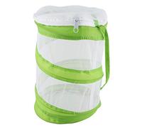 Akozon Mini Foldable Breeding Portable Ventilated House Polyester Net with Zipper Top Handle for Moth Cocoon