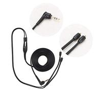 Akozon Mmcx Cable, Se215 Se425 Se535 Se846 Ue900(Black in Ear Monitor Headphone Replacement Wire Without Microphone) Braided Headphone Wire Fit for (black wheat free)