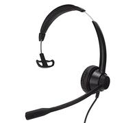 Akozon Monaural Business Telephone Headset with Volume Control & Mute Function - 2.5mm Call Center Headset for Telemarketing, Office Use, & PC Communication