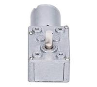 Akozon Motor with Gear Reduction, 12V DC, JSX40-370 | Aluminum construction, 260 RPM no-load speed, ultra-short output shaft, ideal for window and door openers