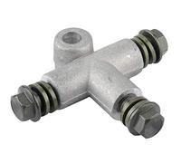 Akozon Motorcycle ATV 3 Way Brake Oil Hose Adaptor Pipe Coupling Tee 10mm - Iron Connector for Bike Brake System