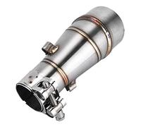Akozon Motorcycle Exhaust Mid-Pipe Middle Pipe Link Connect Adapter Adjustable With Clamp Fit for Z250 Ninja300 ninja300 2013-2016 ninja250r 2008-2012 Middle Pipe Moterbike Exhaust