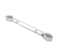 Akozon motorcycle handlebar brace + balance bar aluminum alloy cross motorbike accessories(silver color)