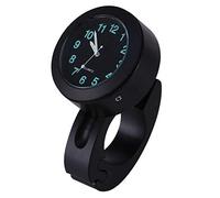 Akozon Motorcycle Handlebar Clock, Universal Waterproof Motorcycle Handlebar Mount Clock Dial Watch for 7/8inch - 1inch Handlebar