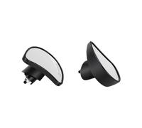 Akozon Motorcycle Inner Fairing Rear View Mirror Set 1 Pair, Fairing Mount Side Mirror with Wide Angle Glass and Adjustable Ball Joint, Replacement for Touring and Off Road Models