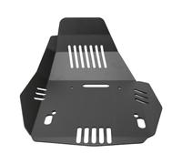 Akozon Motorcycle Skid Plate, High Strength Steel Engine Guard (Black) | Off Road Belly Pan with Airflow Channels, Rustproof Coating, Direct Fit OEM Mounting Points No Cutting, Complete Hardware Kit