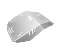 Akozon Motorcycle Skid Plate, High Strength Steel Engine Guard (Silver) | Off Road Belly Pan with Airflow Channels, Rustproof Coating, Direct Fit OEM Mounting Points No Cutting, Complete Hardware Kit