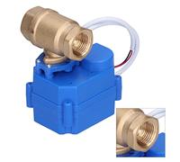 Akozon Motorized Ball Valve Brass Micro Electrical Straight Through 1/2in DC9~24V DN15 for Water Treatment