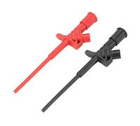 Multimeter Wire Lead Test Hook Clip, Akozon Quick Test Clip Professional Test Hook Clip 2Pcs P5004 High Voltage Flexible Test Probe Insulated Quick
