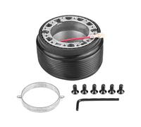 Akozon mx5 steering boss + wheel adapter, 6-bolt-hole car racing hub quick release adapter for mx3 mx6 323 626 miata 99