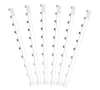 Akozon National Beehive Frame Spacers, 6Pcs Durable Metal, Beehive Frame Strips Spacers Beekeeper Beekeeping Tool Equipment