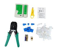 Akozon Network Cable Pliers OE-258 Steel Crimper Tool with Stripper