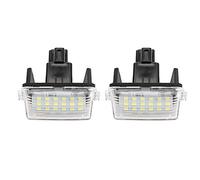 Akozon Number Plate Lights Auris, LED License Plate Lights Tag Light Licence Lamp Assembly 1 Pair LED Number License Plate Light Lamp Fit for 2014 Pc Material LED Plate Light